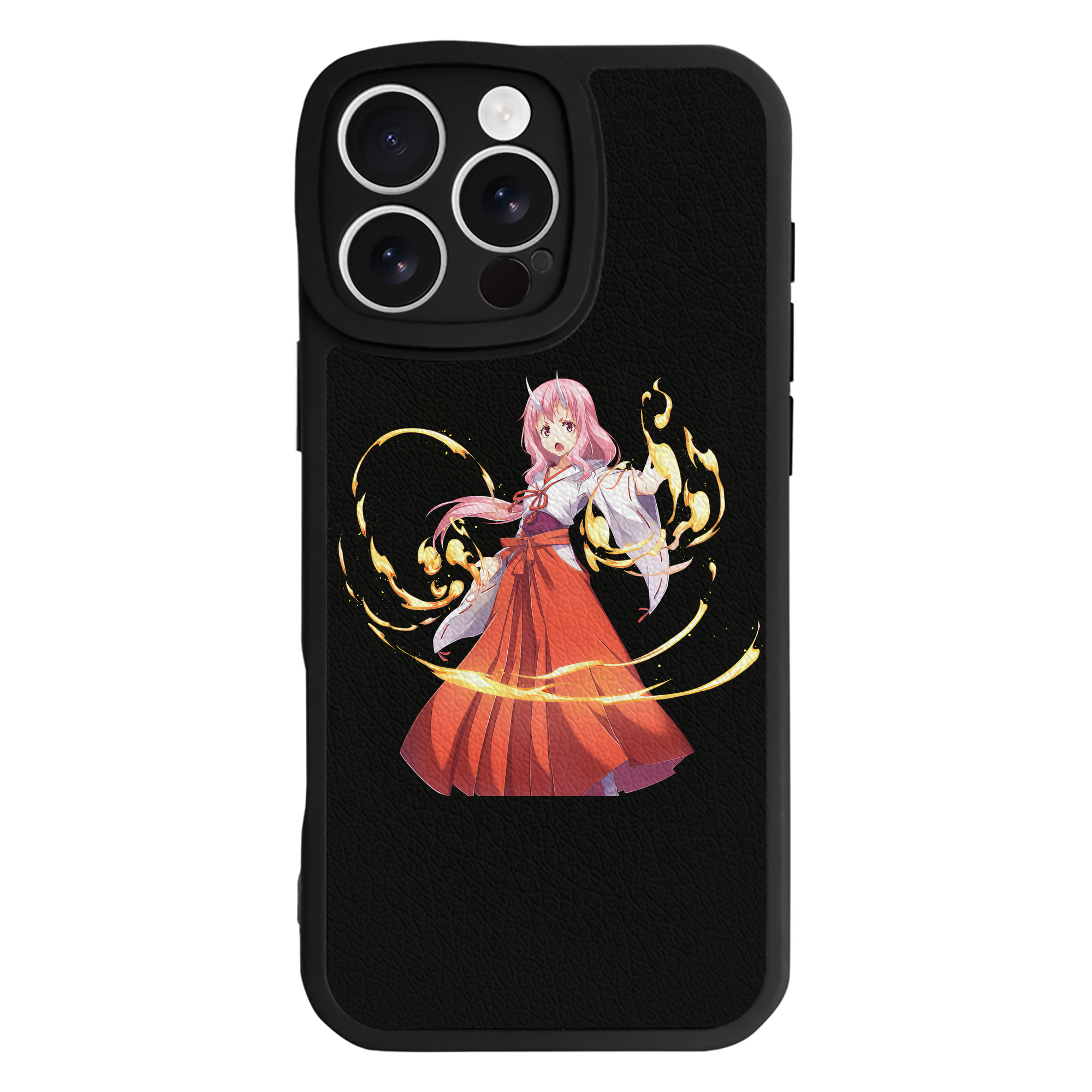（画像用） 転スラ Regarding Reincarnated to Slime 【iPhone 16シリーズ対応】シリコンスマホケース（レザー調） 材質：シリコン